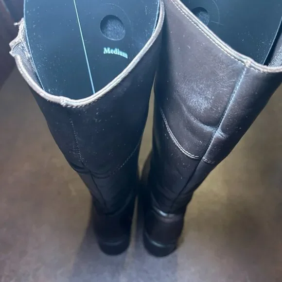 La Canadienne Tall Chocolate Brown Leather Waterproof Boots 10 - Picture 5 of 8